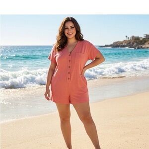 Old Navy Coral Jumpsuit